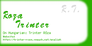 roza trinter business card